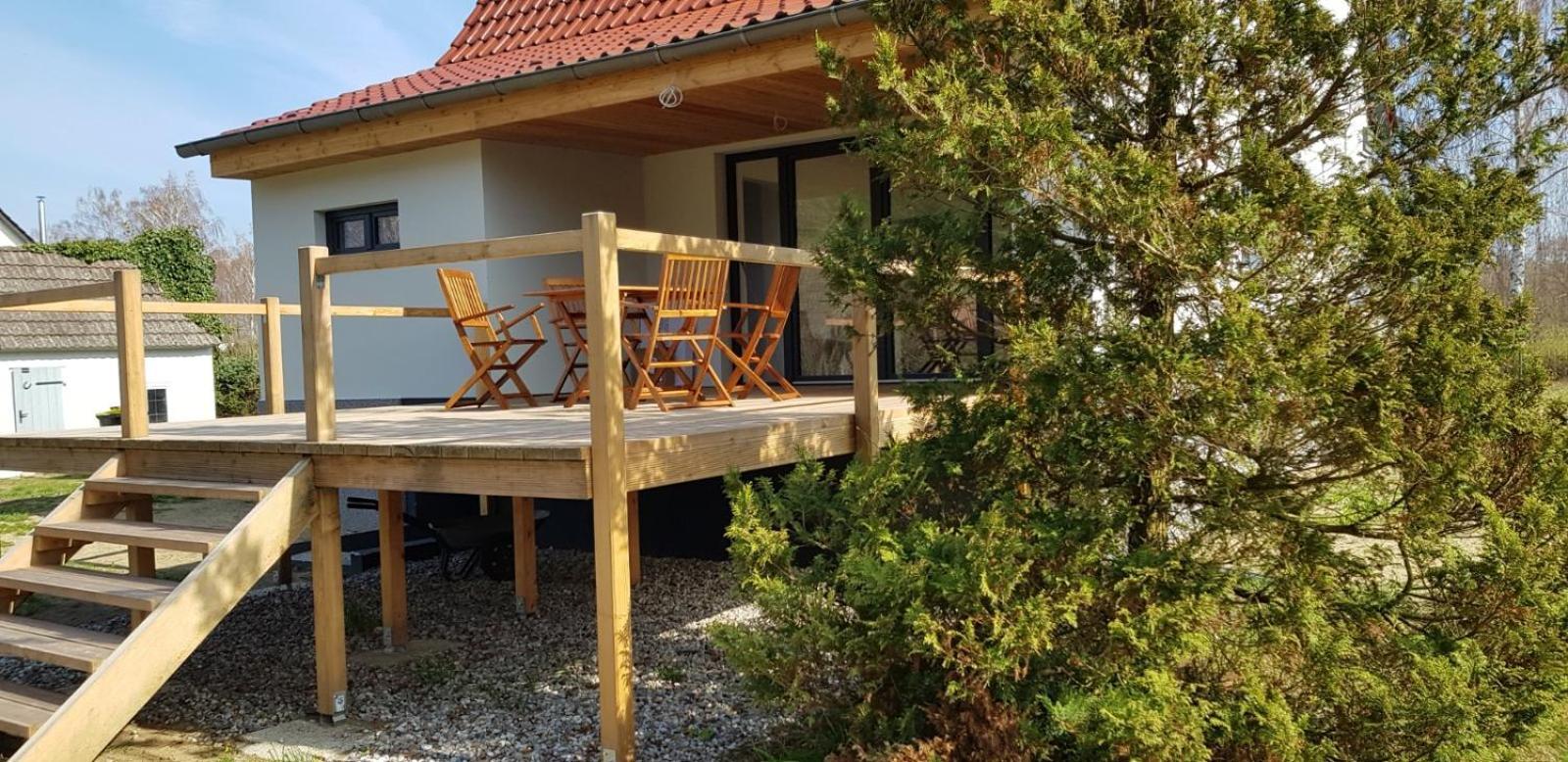 Mecklenburgische Seenplatte - Fh Mit Optionalem Steg Und Ruderboot Grosszerlang 외부 사진